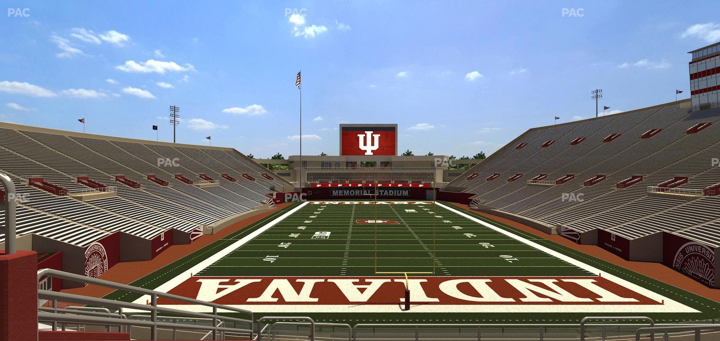 Memorial Stadium - Indiana - Section 17 Club Seat View