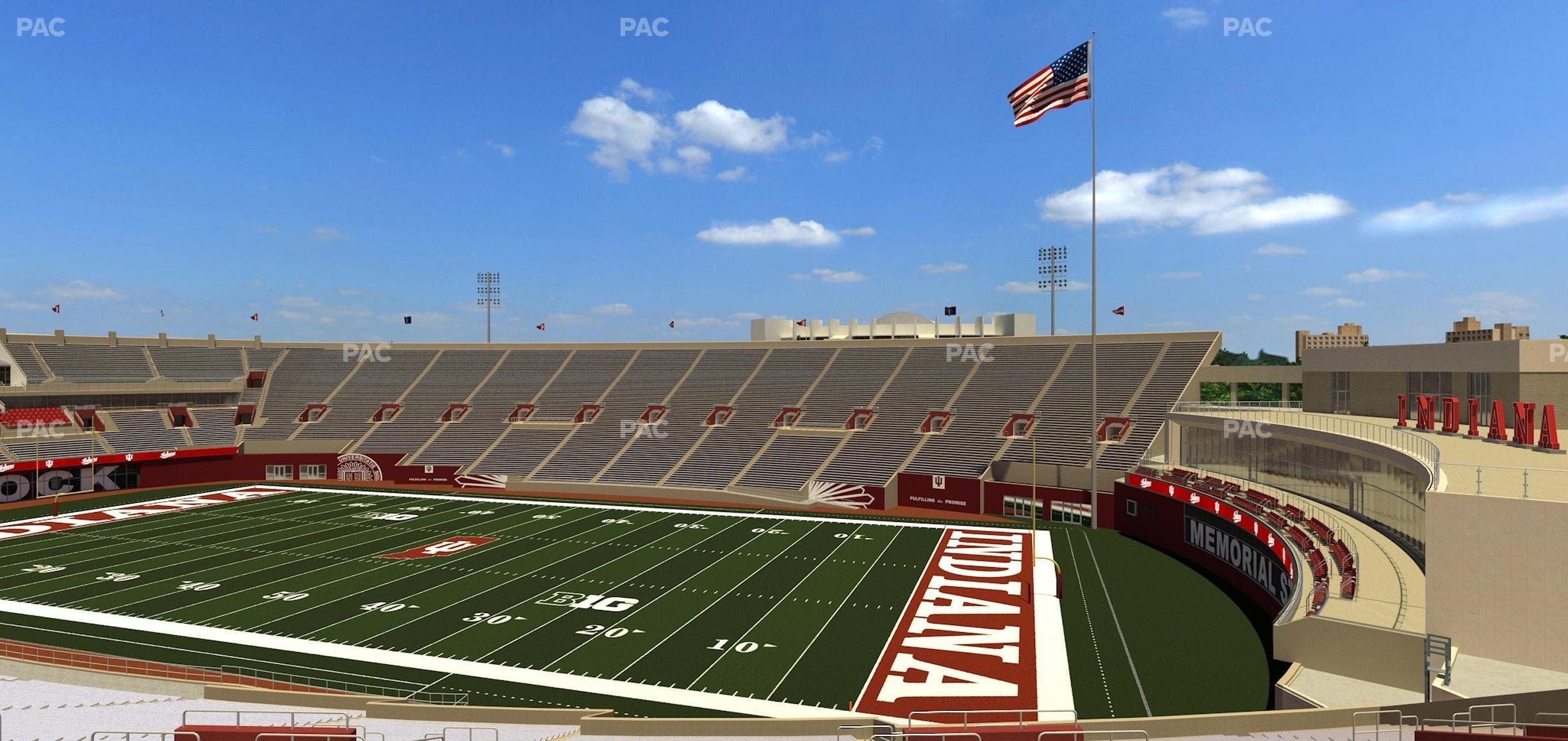 Memorial Stadium - Indiana - Section 2 Seat View