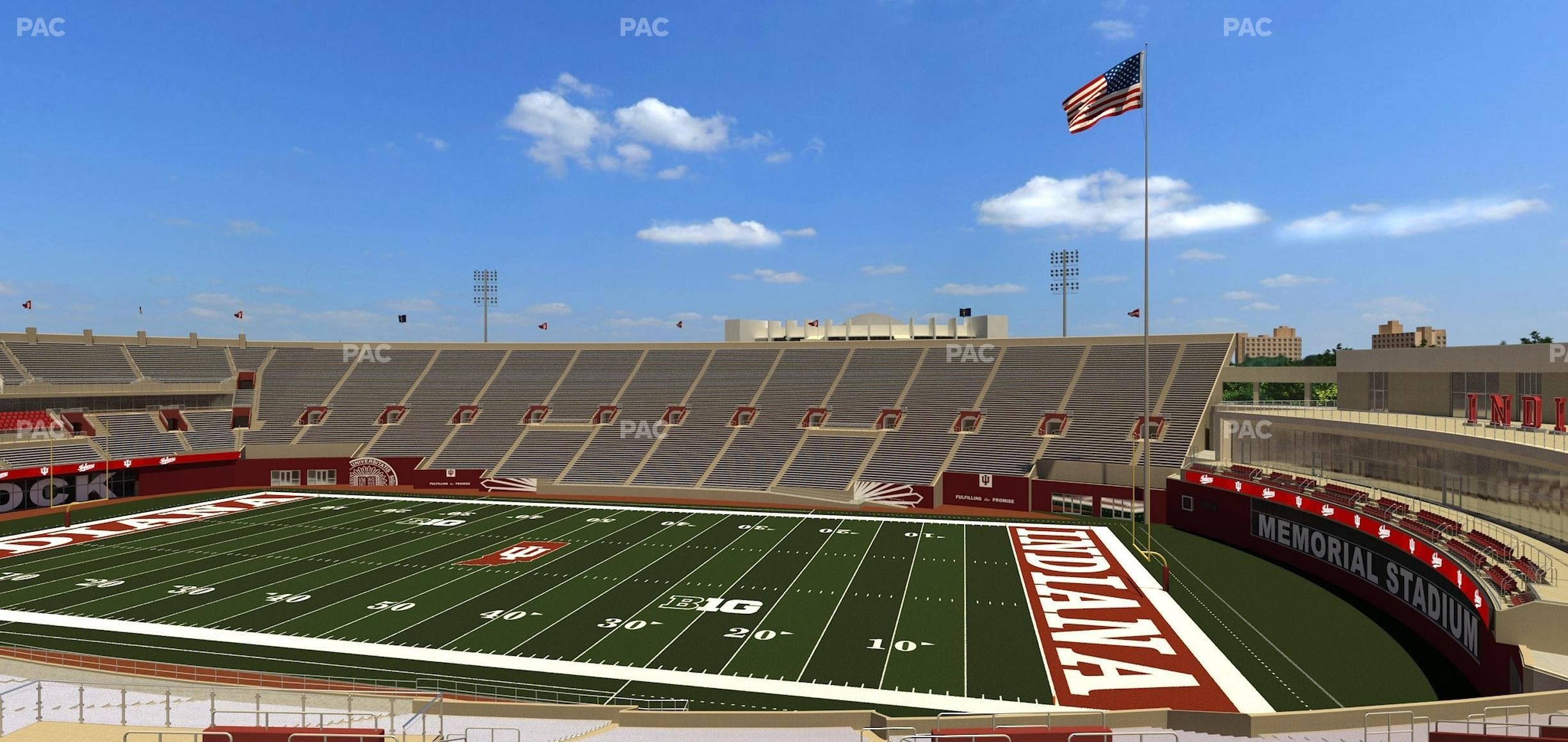 Memorial Stadium - Indiana - Section 3 Seat View