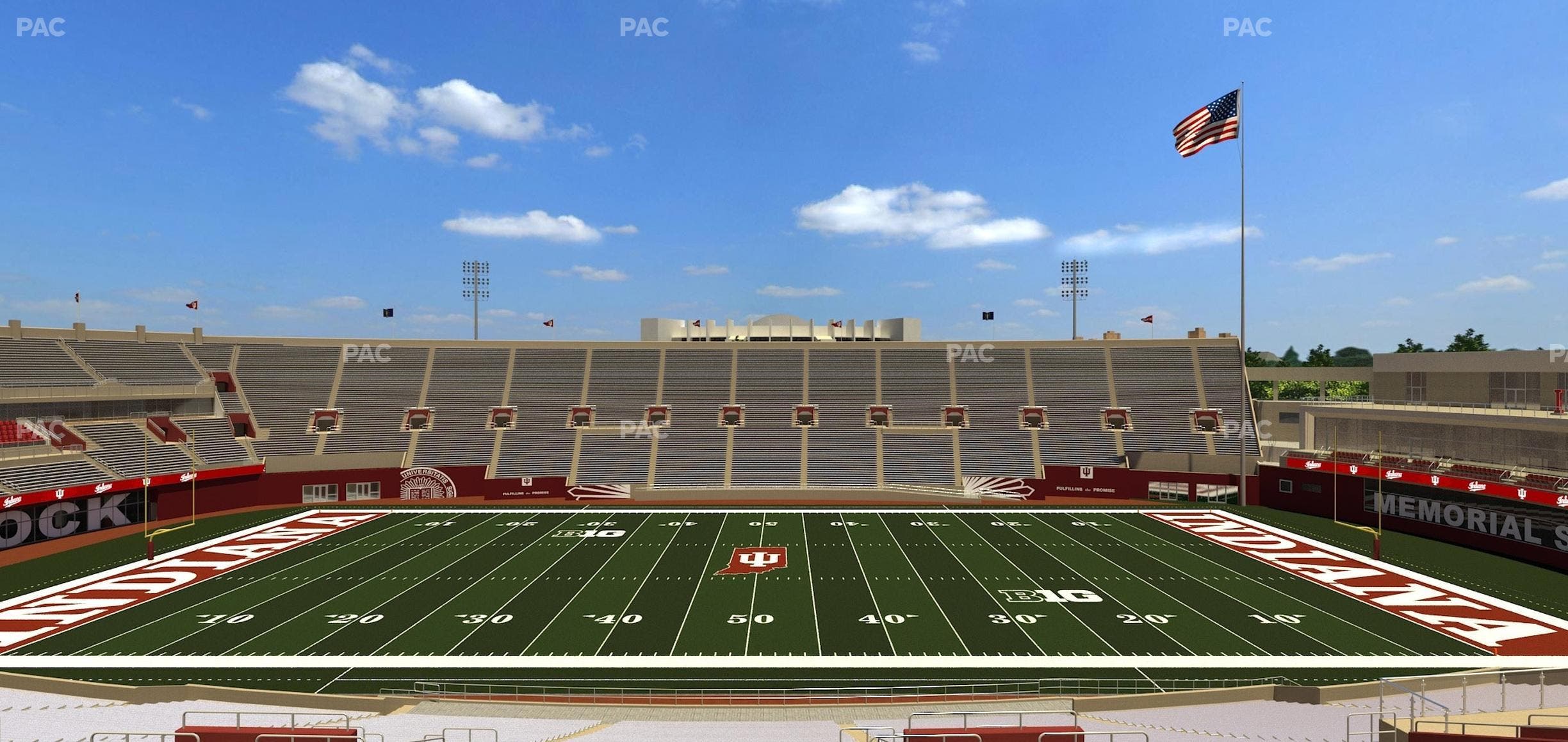 Memorial Stadium - Indiana - Section 6 Seat View