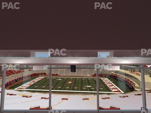 Memorial Stadium - Indiana - Section Club 402 Seat View
