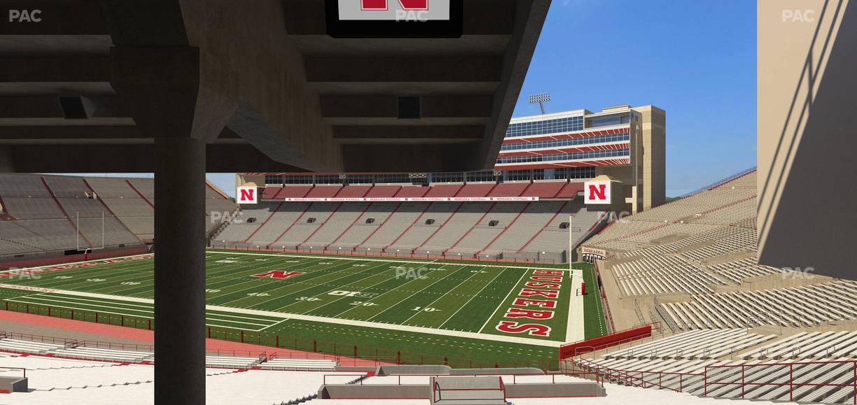 Memorial Stadium Nebraska - Section 1 Seat View