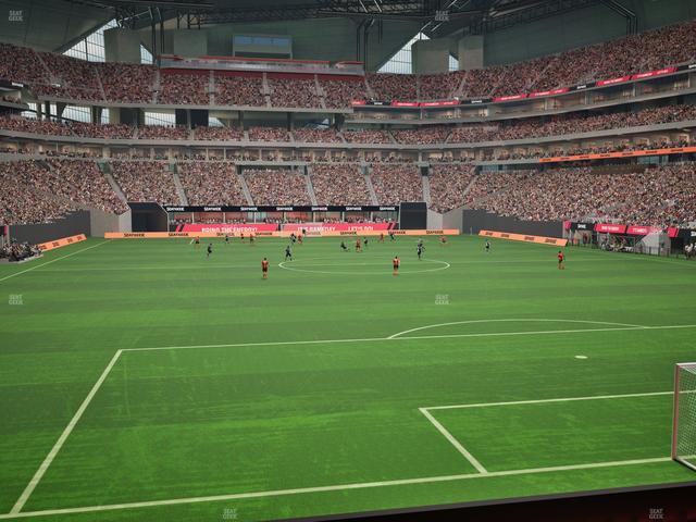 Mercedes-Benz Stadium - Section 102 Seat View