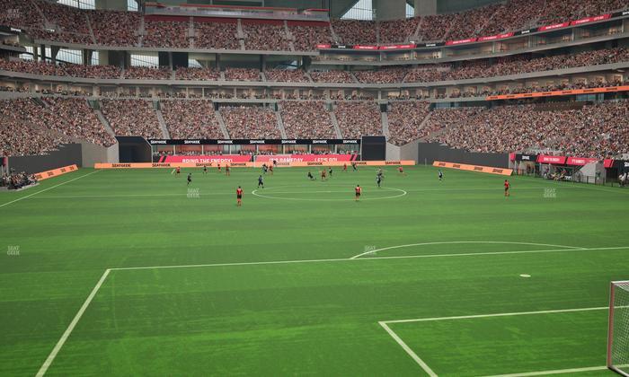 Mercedes-Benz Stadium - Section 102 Seat View