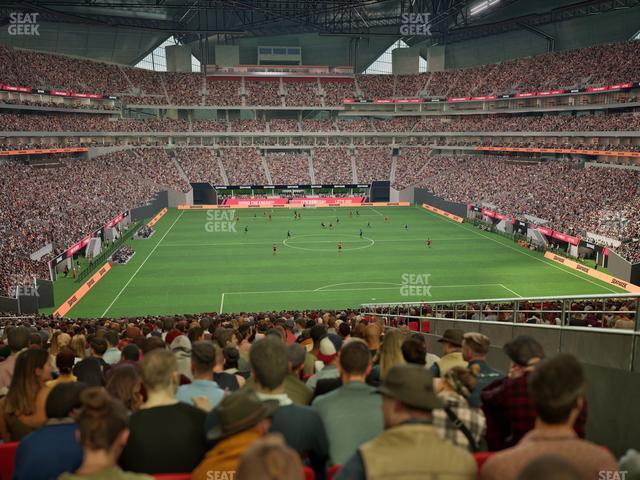 Mercedes-Benz Stadium - Section 102 Seat View