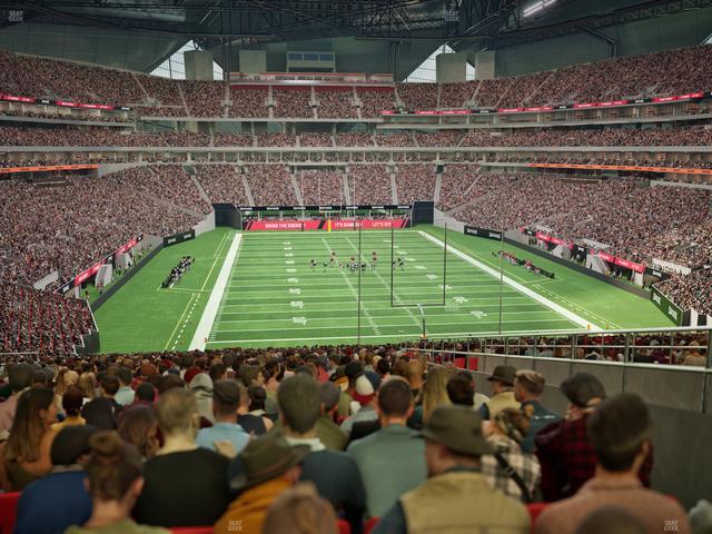 Mercedes-Benz Stadium - Section 102 Seat View