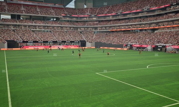 Mercedes-Benz Stadium - Section 104 Seat View