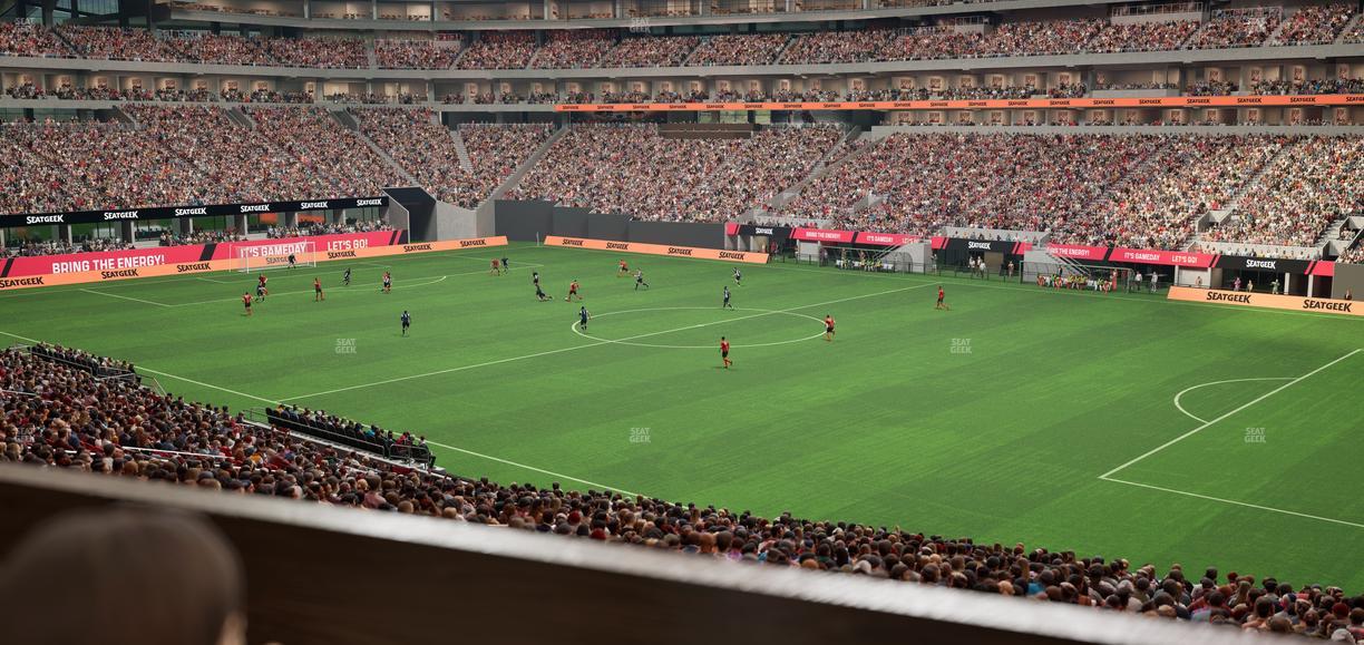 Mercedes-Benz Stadium - Section 106 L Seat View