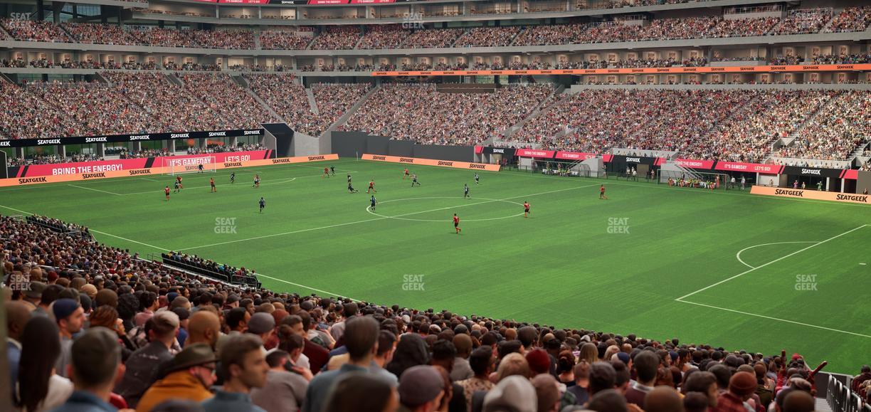 Mercedes-Benz Stadium - Section 106 Seat View