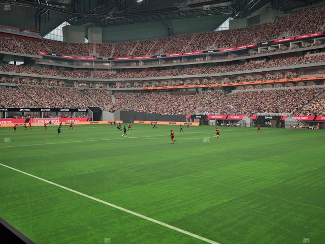 Mercedes-Benz Stadium - Section 106 Seat View