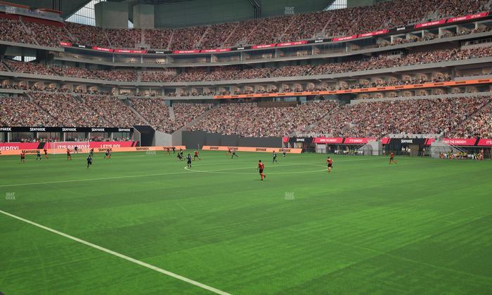 Mercedes-Benz Stadium - Section 106 Seat View