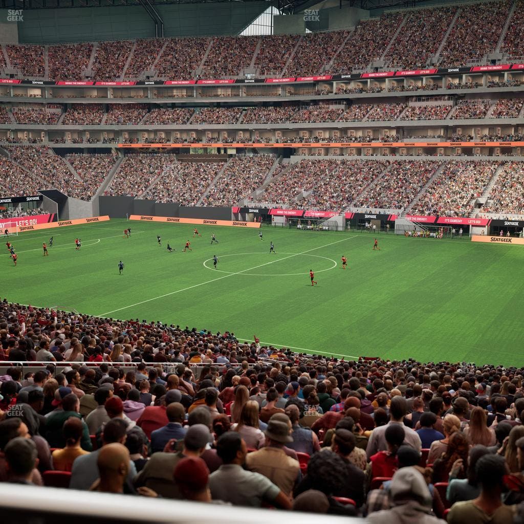 Mercedes-Benz Stadium - Section 107 Seat View