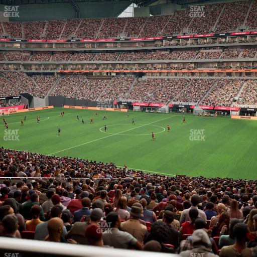 Mercedes-Benz Stadium - Section 107 Seat View