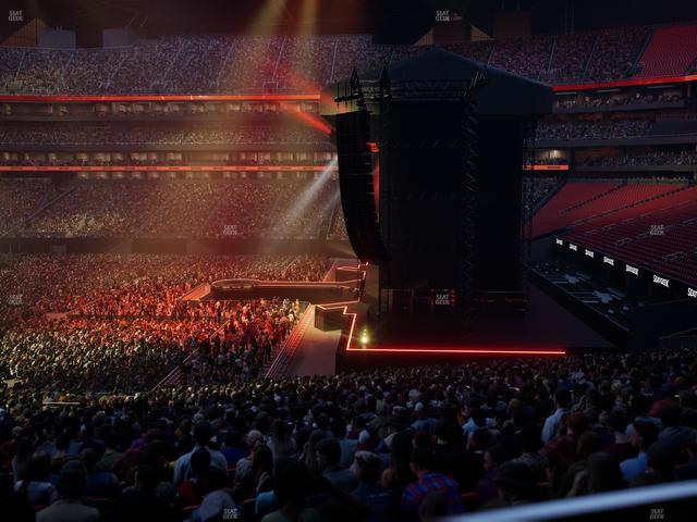 Mercedes-Benz Stadium - Section 107 Seat View