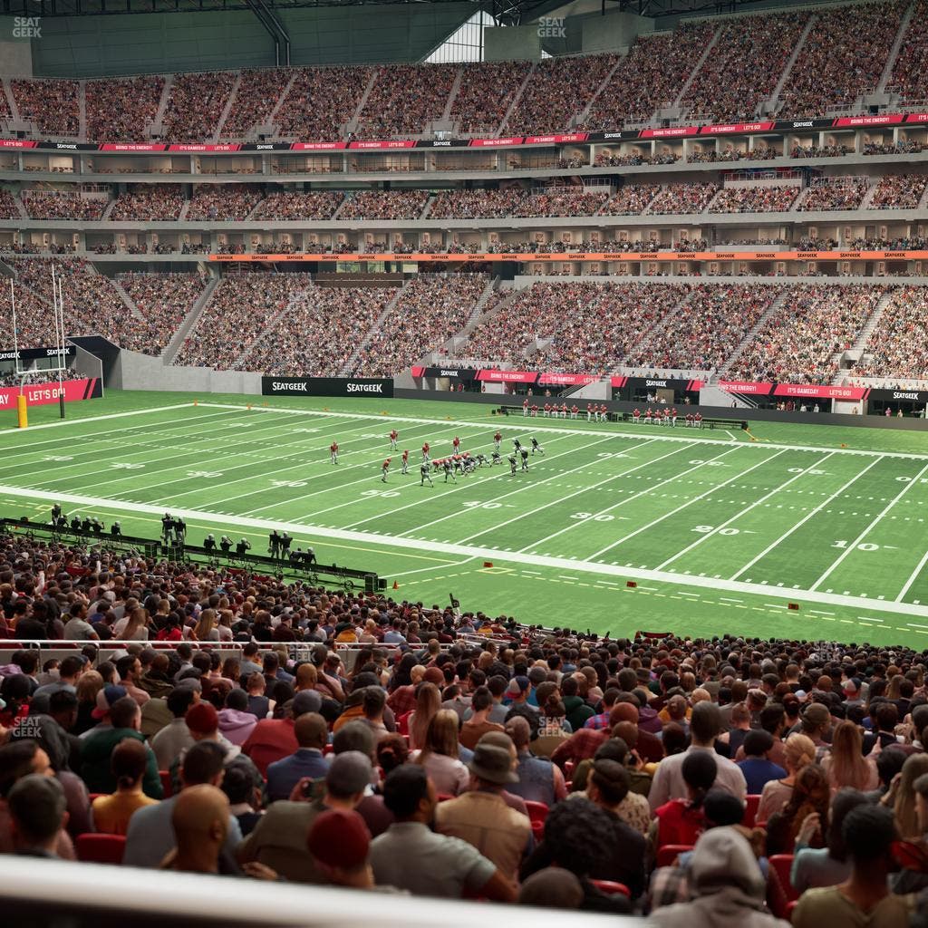 Mercedes-Benz Stadium - Section 107 Seat View