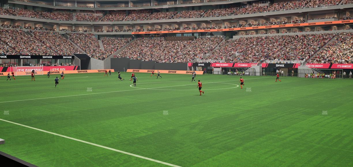 Mercedes-Benz Stadium - Section 107 Seat View