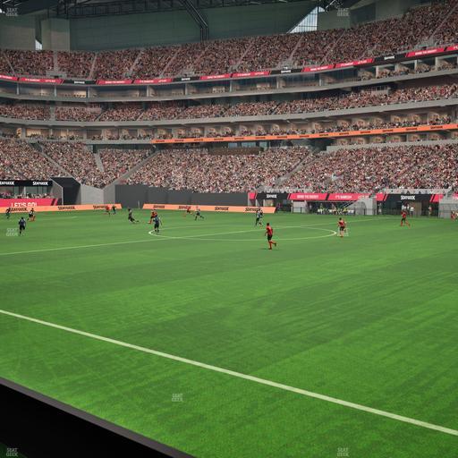 Mercedes-Benz Stadium - Section 107 Seat View