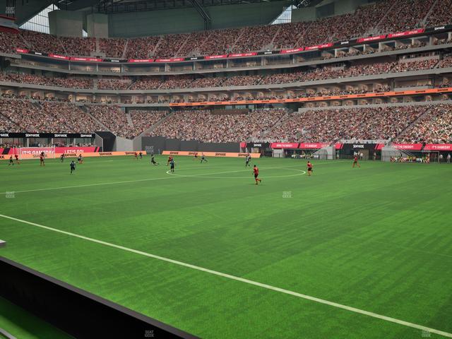 Mercedes-Benz Stadium - Section 107 Seat View