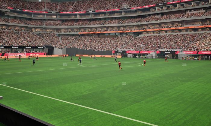 Mercedes-Benz Stadium - Section 107 Seat View