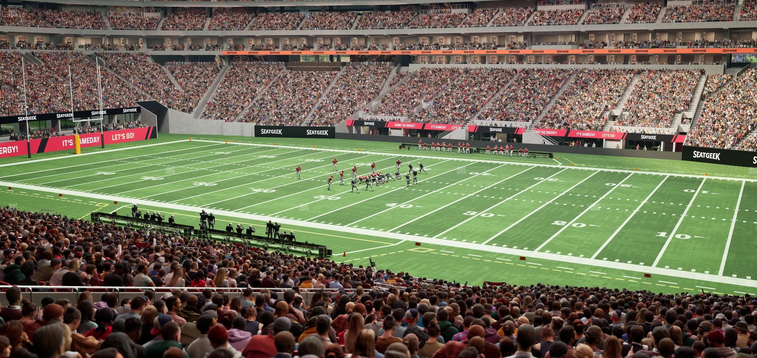 Mercedes-Benz Stadium - Section 107 Seat View