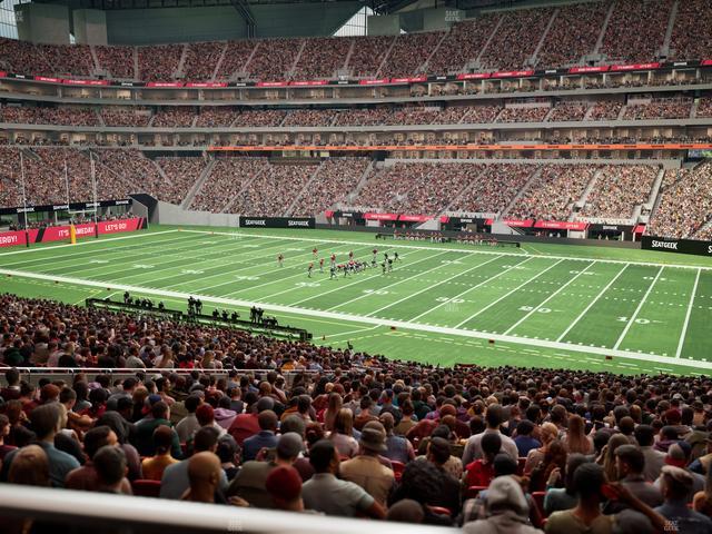 Mercedes-Benz Stadium - Section 107 Seat View