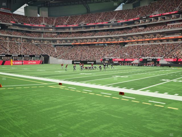 Mercedes-Benz Stadium - Section 107 Seat View