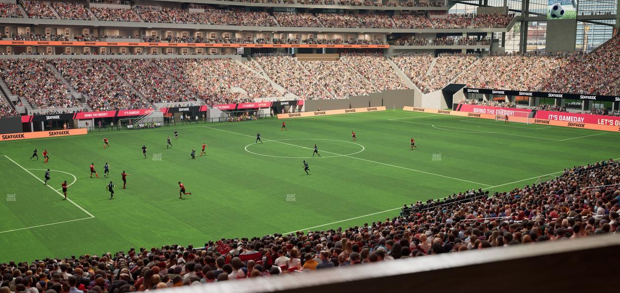 Mercedes-Benz Stadium - Section 114 L Seat View