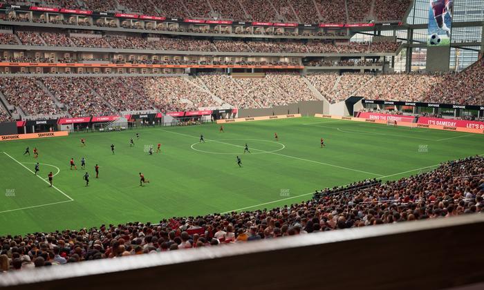 Mercedes-Benz Stadium - Section 114 L Seat View