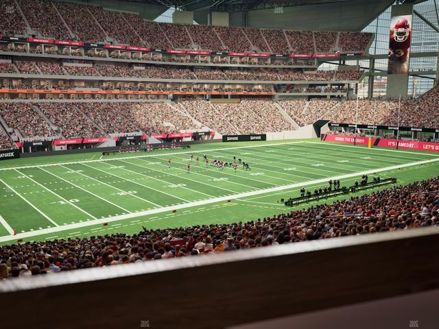 Mercedes-Benz Stadium - Section 114 L Seat View