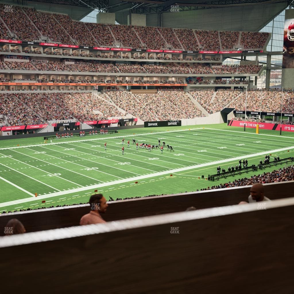 Mercedes-Benz Stadium - Section 114 L Seat View