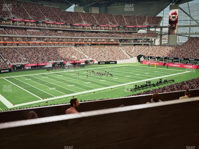 Mercedes-Benz Stadium - Section 114 L Seat View
