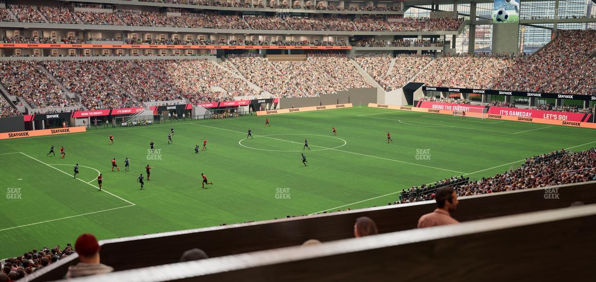 Mercedes-Benz Stadium - Section 114 L Seat View