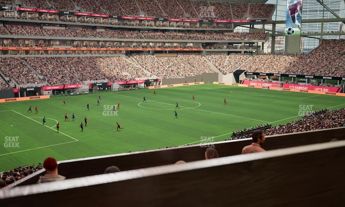 Mercedes-Benz Stadium - Section 114 L Seat View