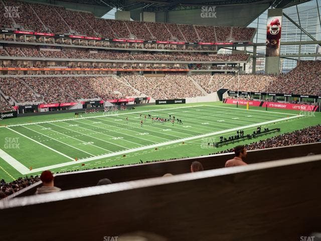 Mercedes-Benz Stadium - Section 114 L Seat View