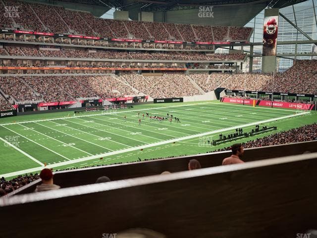 Mercedes-Benz Stadium - Section 114 L Seat View
