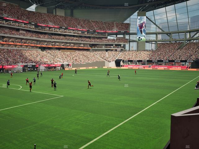 Mercedes-Benz Stadium - Section 115 Seat View