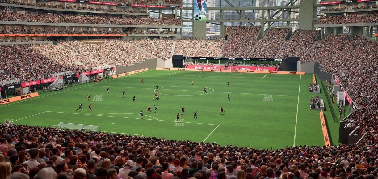 Mercedes-Benz Stadium - Section 117 Seat View