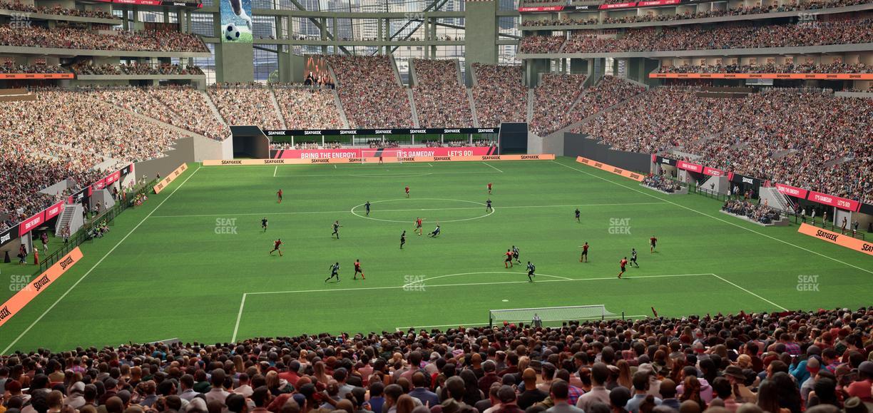 Mercedes-Benz Stadium - Section 120 Seat View