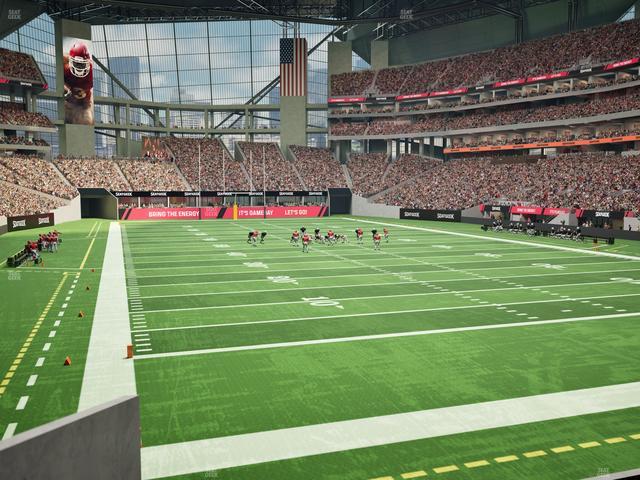 Mercedes-Benz Stadium - Section 121 Seat View