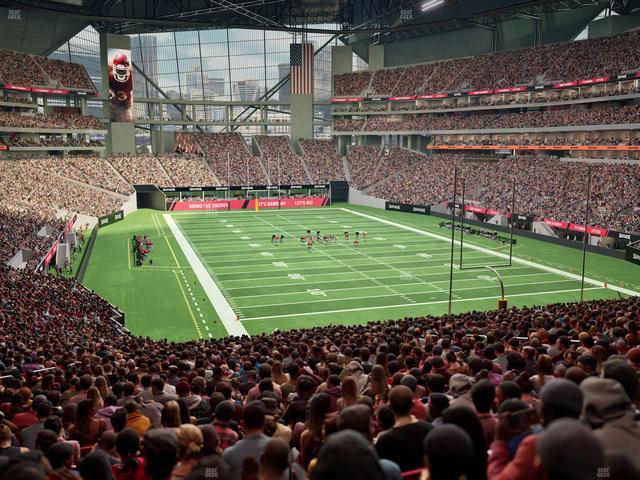 Mercedes-Benz Stadium - Section 121 Seat View