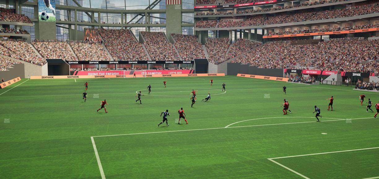 Mercedes-Benz Stadium - Section 121 Seat View