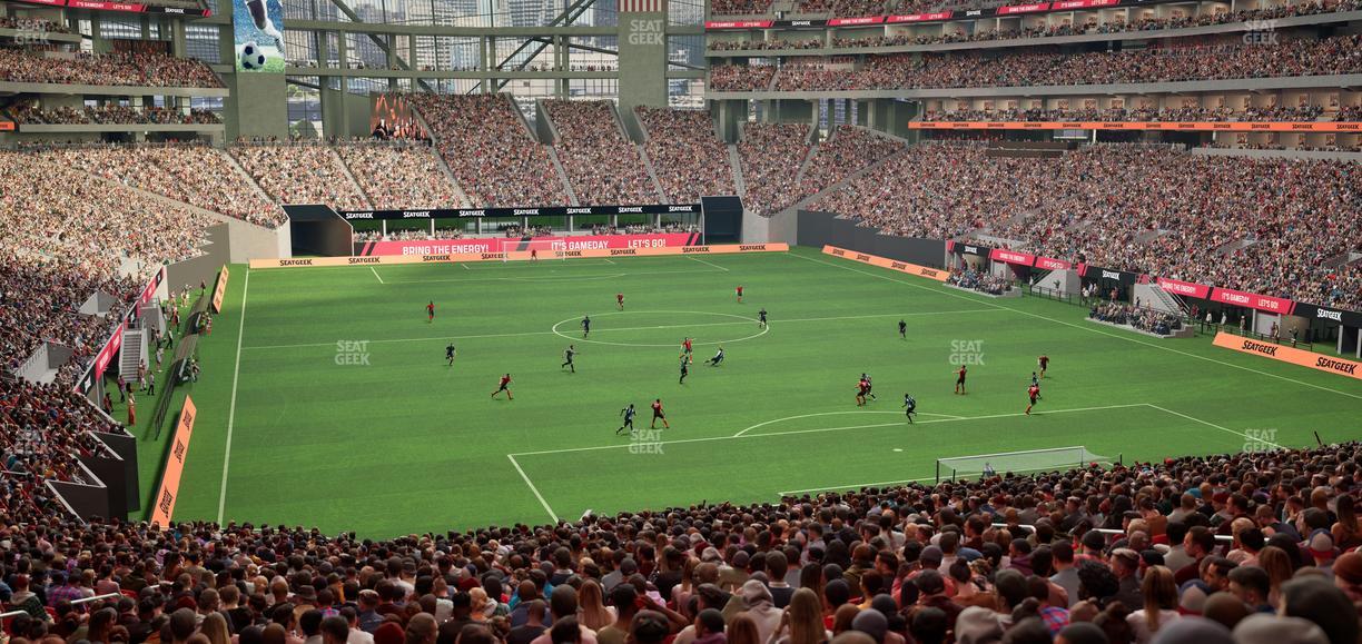 Mercedes-Benz Stadium - Section 121 Seat View