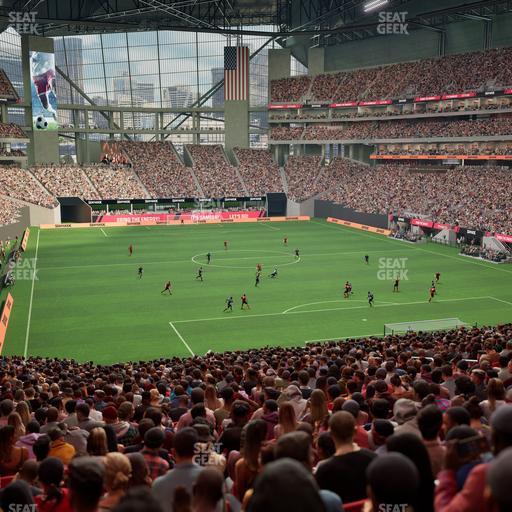 Mercedes-Benz Stadium - Section 121 Seat View