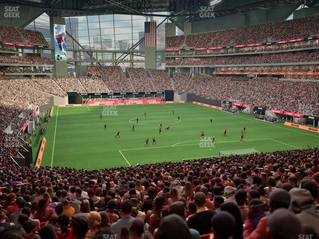 Mercedes-Benz Stadium - Section 121 Seat View