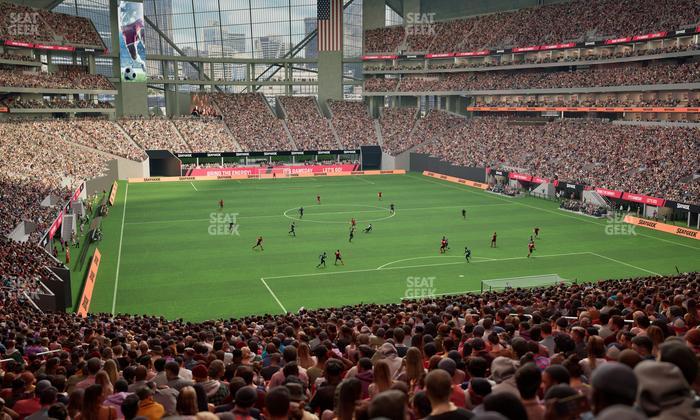 Mercedes-Benz Stadium - Section 121 Seat View