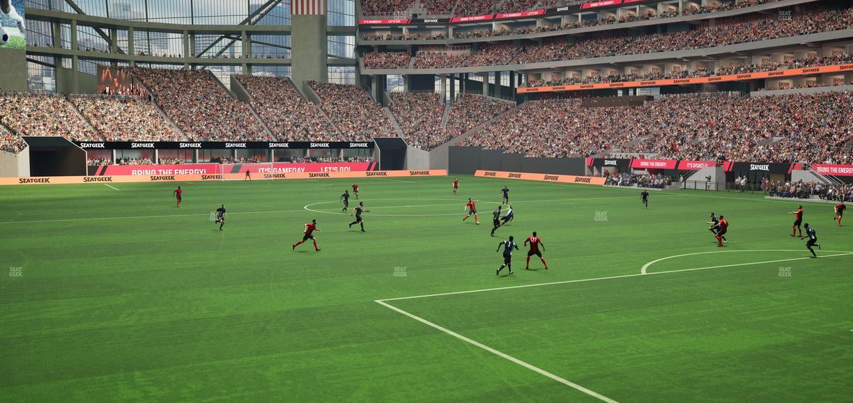 Mercedes-Benz Stadium - Section 122 Seat View