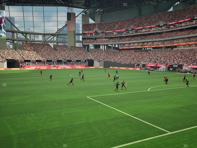 Mercedes-Benz Stadium - Section 122 Seat View