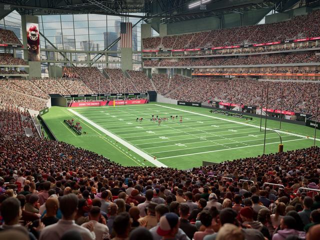 Mercedes-Benz Stadium - Section 122 Seat View