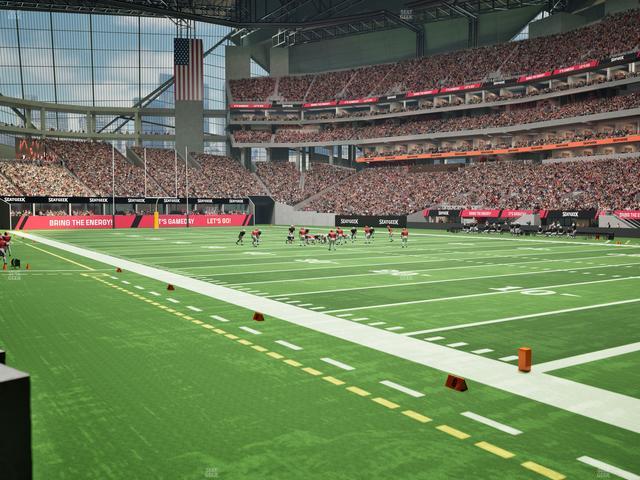 Mercedes-Benz Stadium - Section 123 Seat View