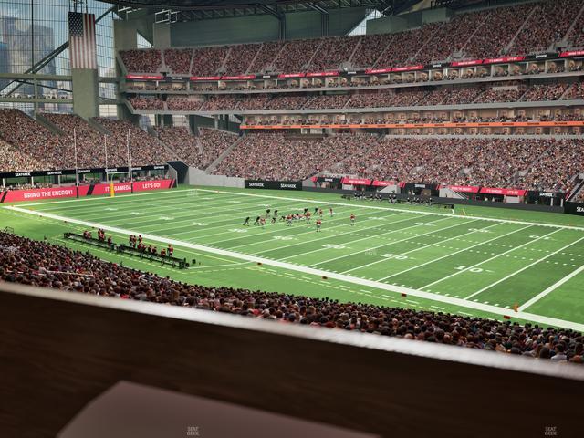 Mercedes-Benz Stadium - Section 124 L Seat View